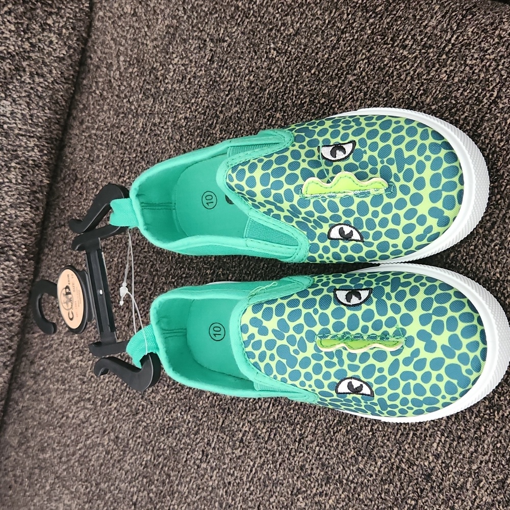 Boys green sneakers